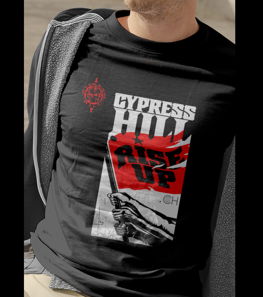 Cypress Hill Rise Up Red Flag Image Cph T-Shirt