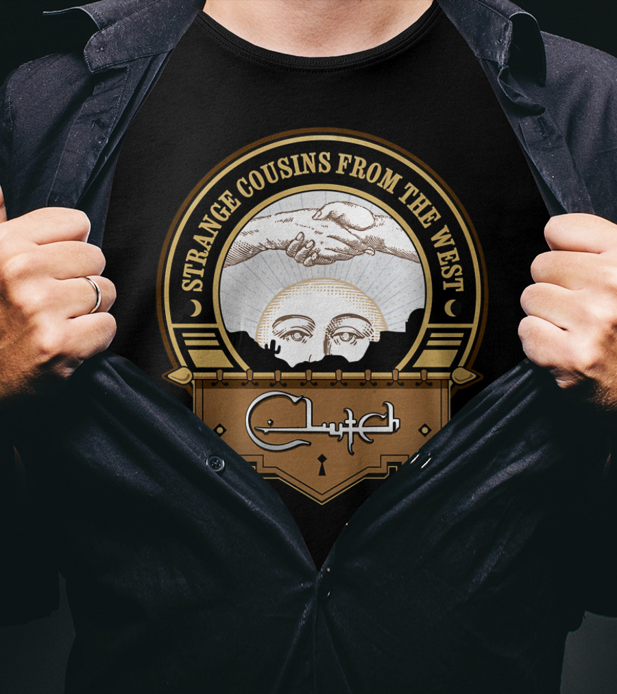 Strange Cousins From The West Clutch T-Shirt