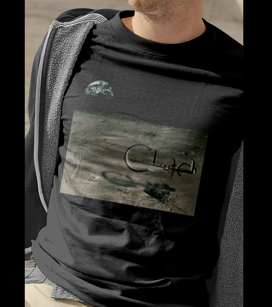 Clutch Earth Moon Landscape T-Shirt