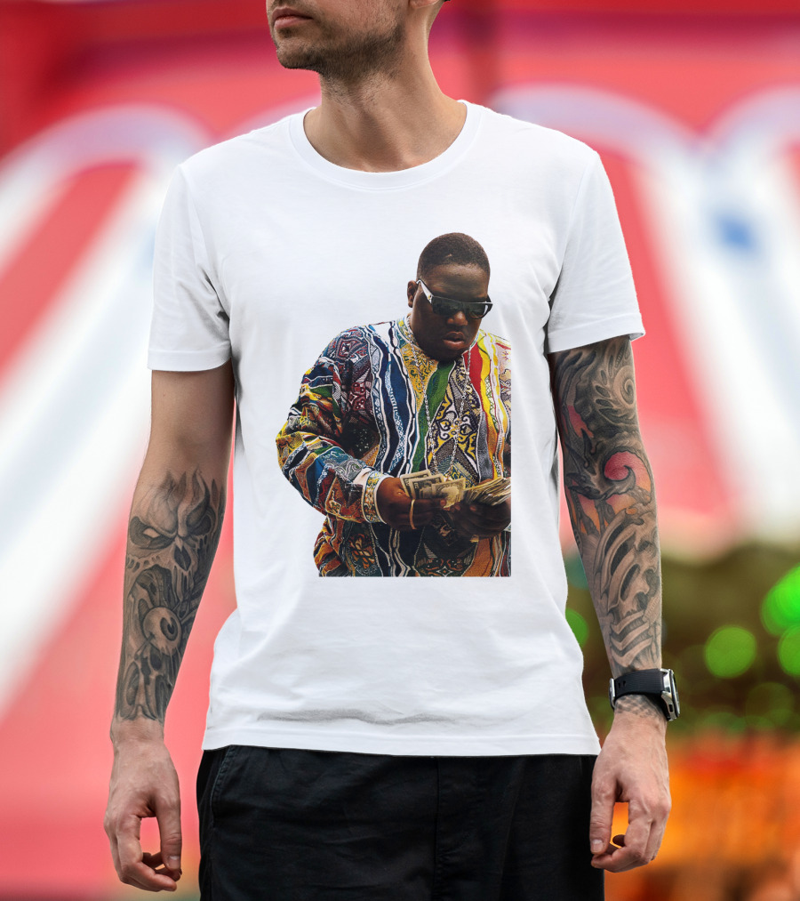 Colorful Sweater Money Counting Sunglasses T-Shirt