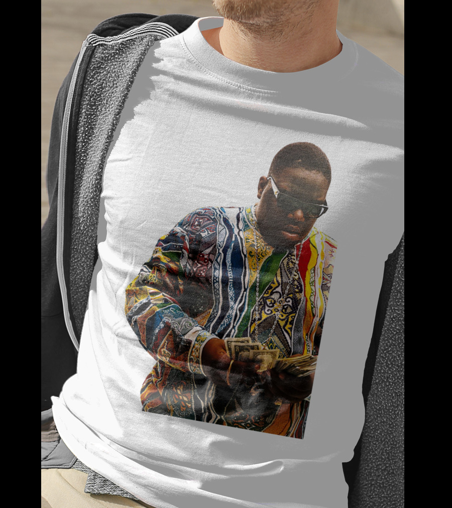 Colorful Sweater Money Counting Sunglasses T-Shirt