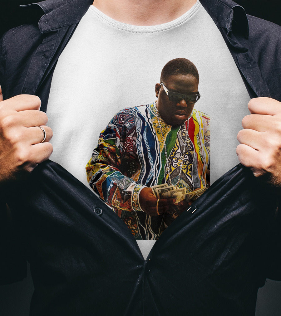 Colorful Sweater Money Counting Sunglasses T-Shirt