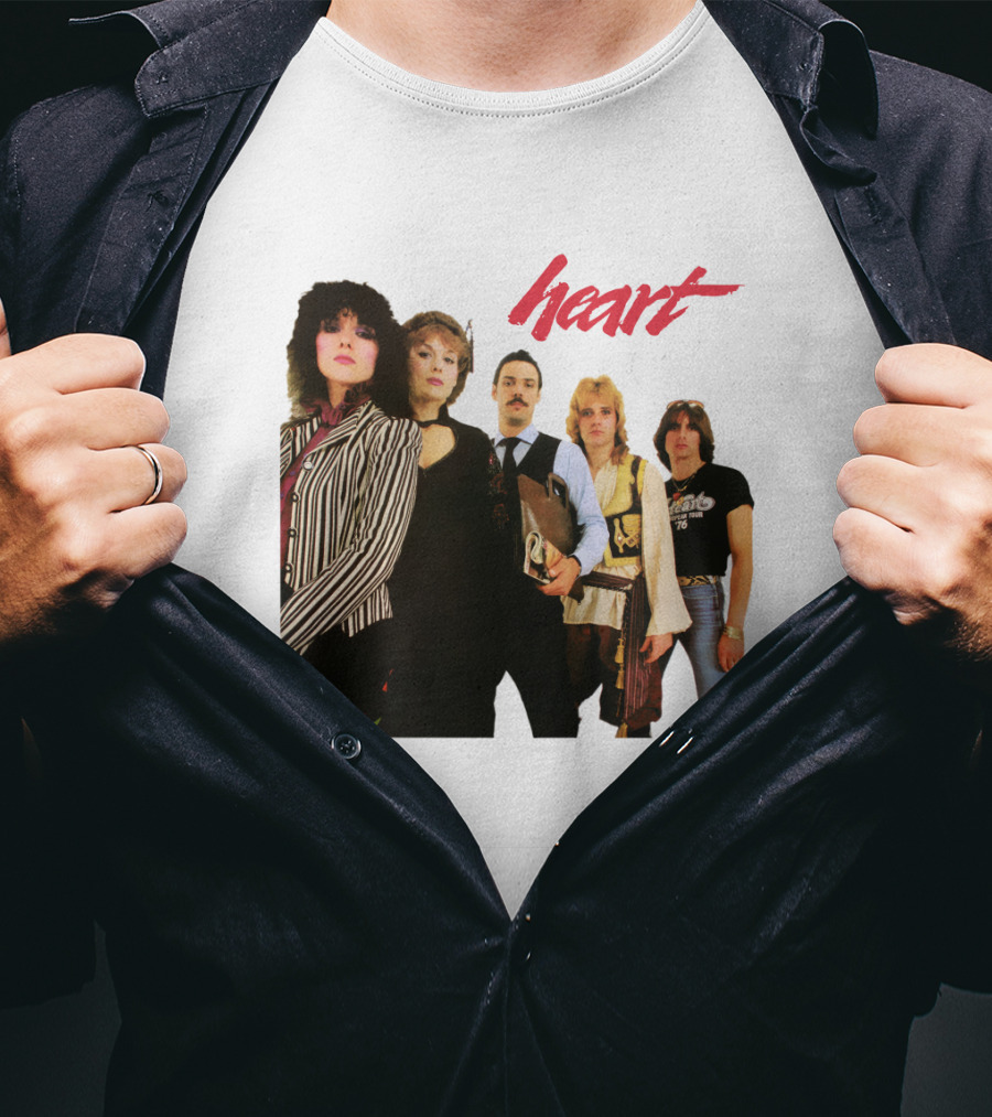 Heart Band Group Photo Lineup T-Shirt