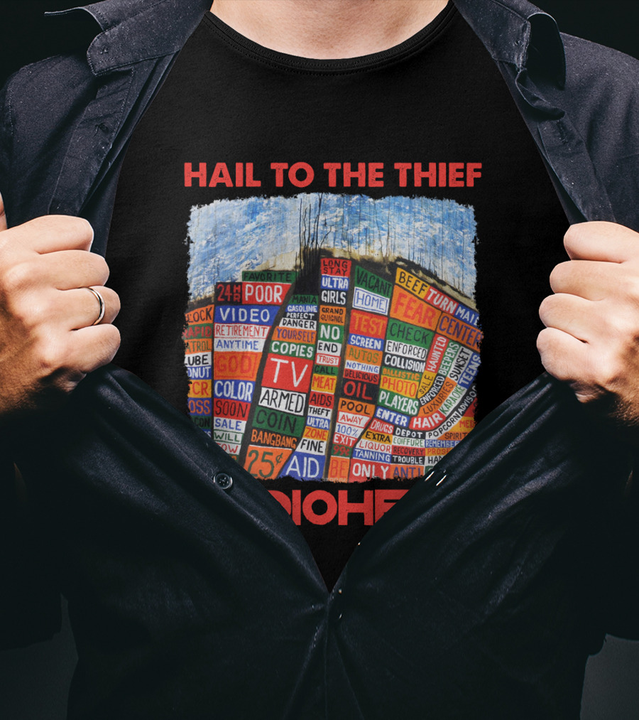 Hail To The Thief Radiohead Album Cover Art T-Shirt