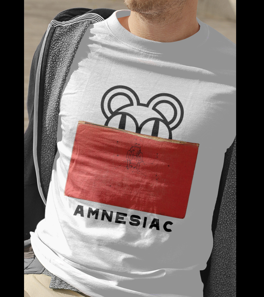 Amnesiac Radiohead Bear And Book T-Shirt