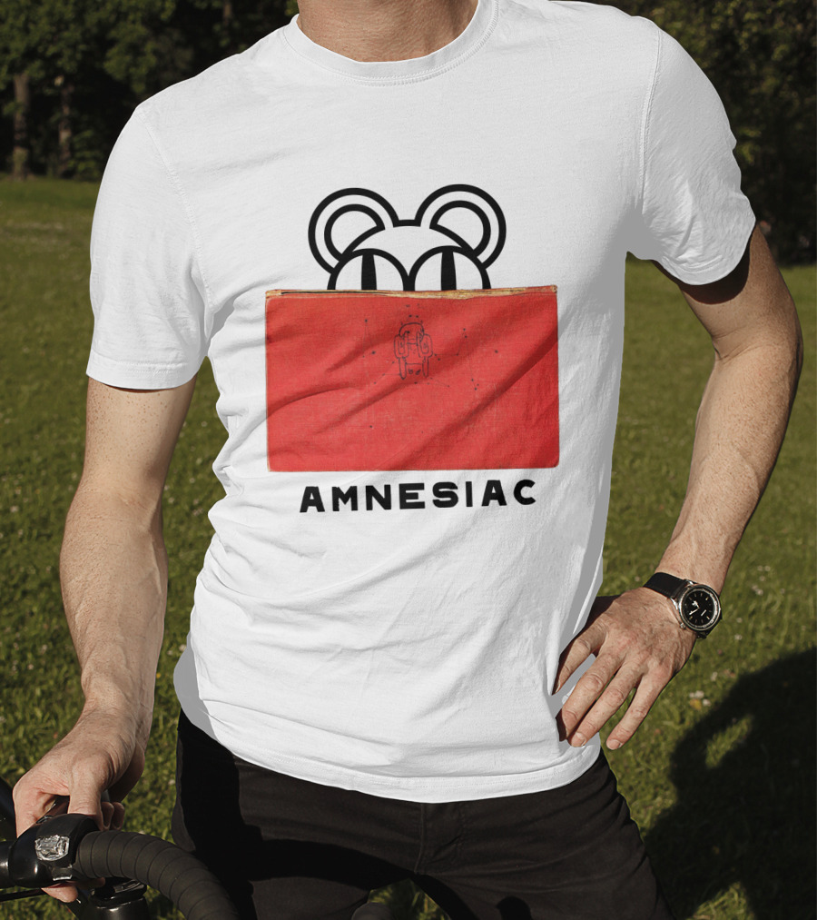 Amnesiac Radiohead Bear And Book T-Shirt