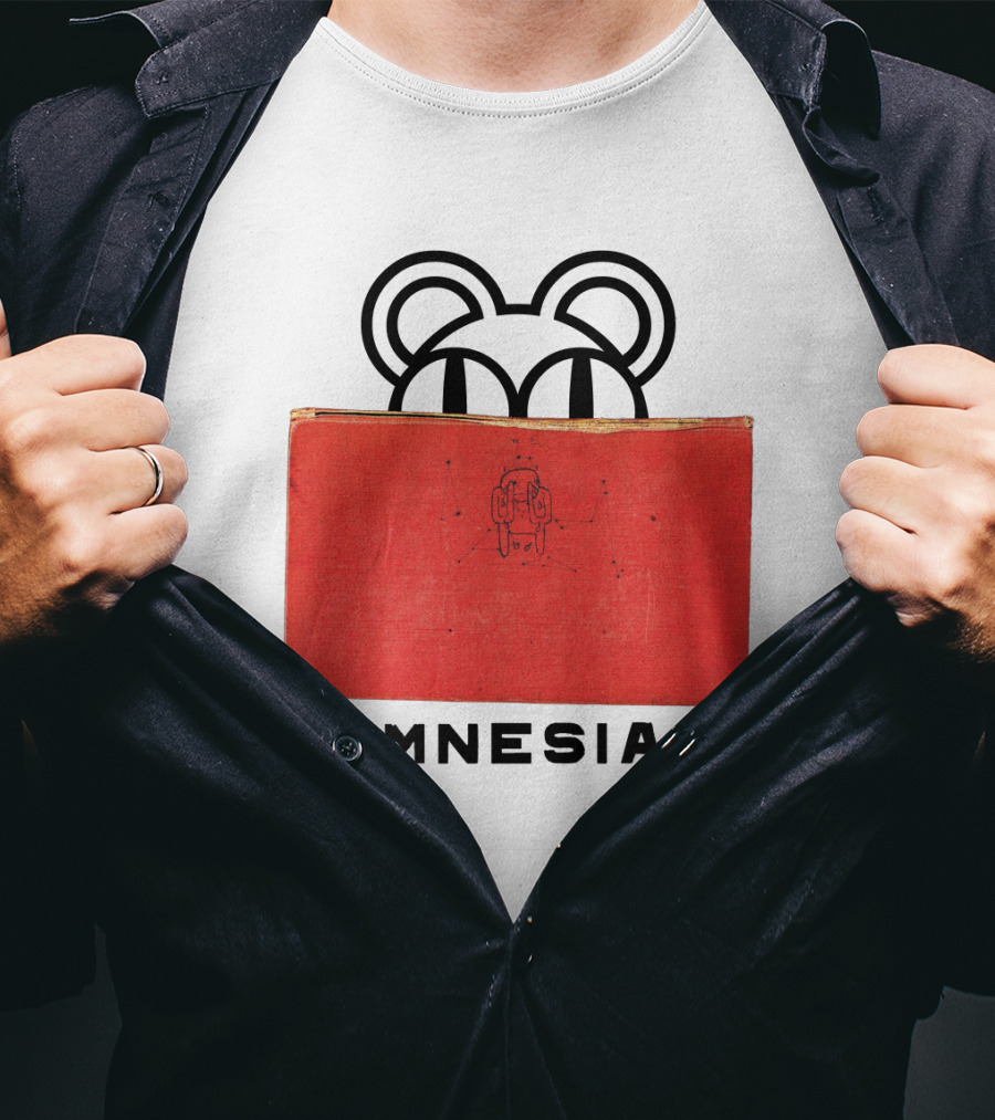 Amnesiac Radiohead Bear And Book T-Shirt