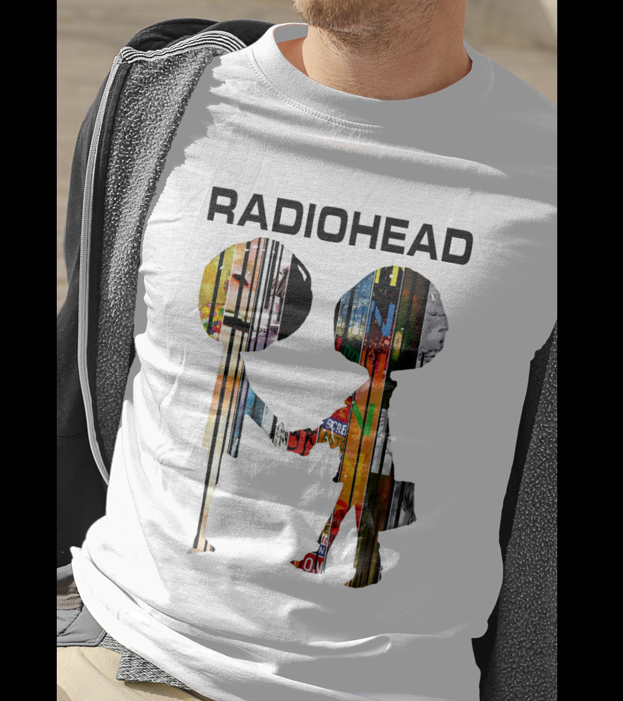 Radiohead Album Artwork Silhouettes Collage T-Shirt