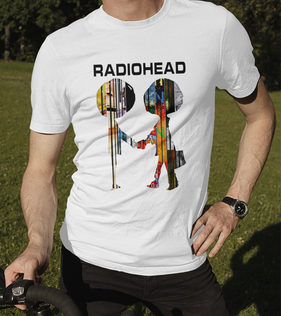 Radiohead Album Artwork Silhouettes Collage T-Shirt