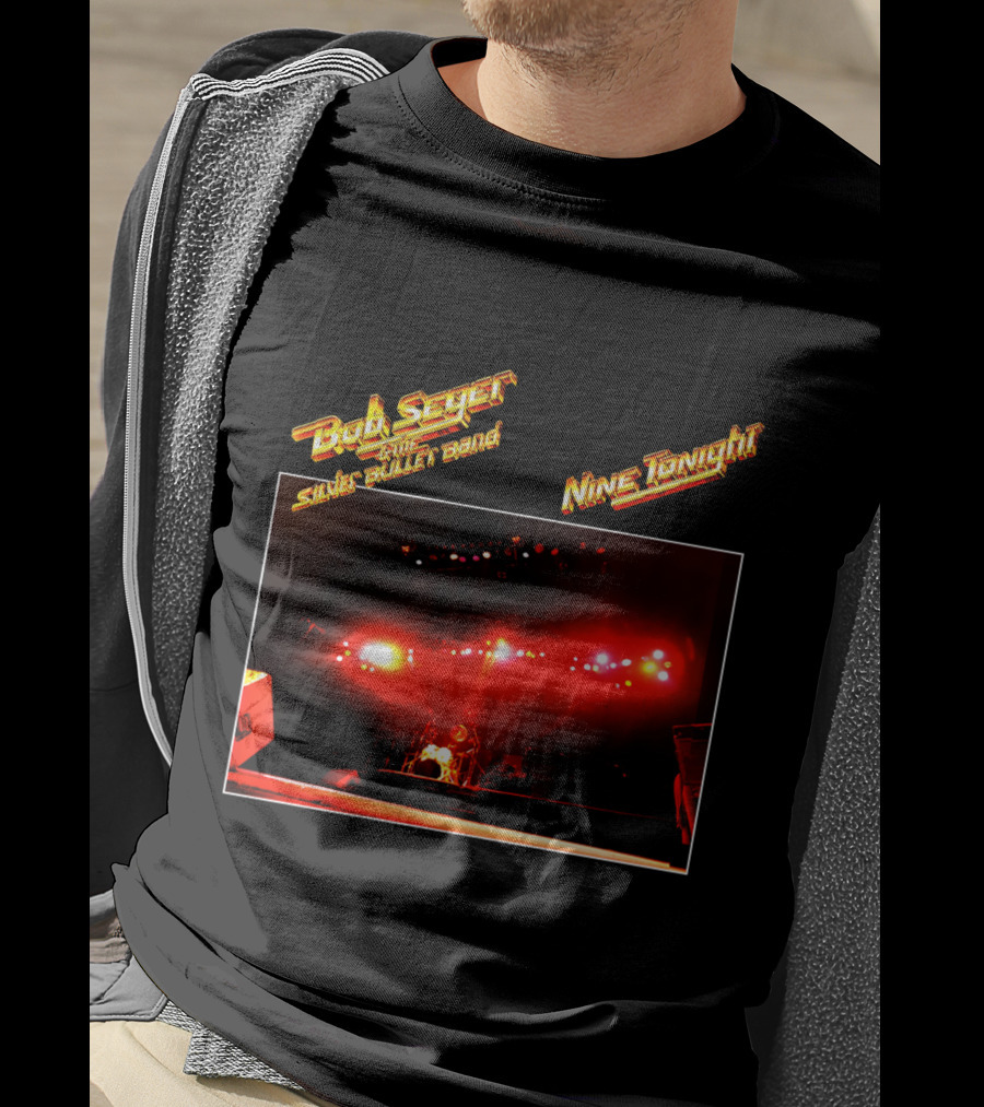 Bob Seger & The Silver Bullet Band Nine Tonight Concert Lights T-Shirt
