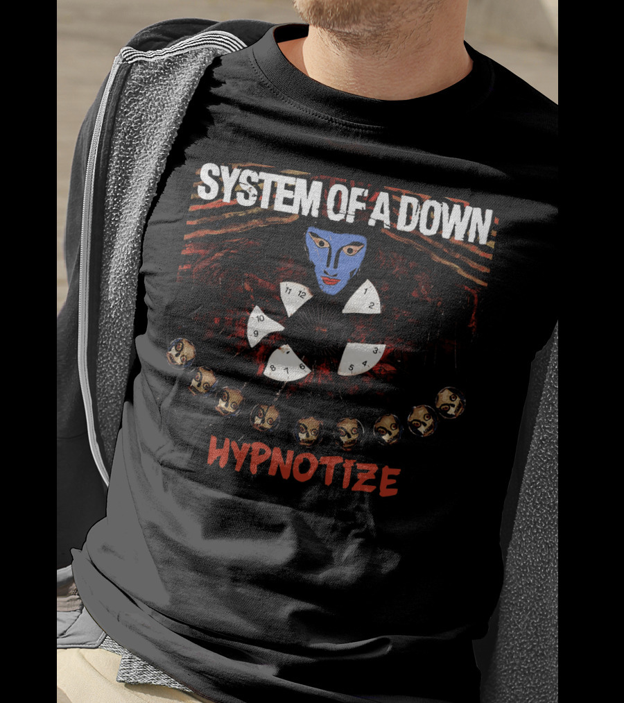 System Of A Down Hypnotize Face Clock T-Shirt