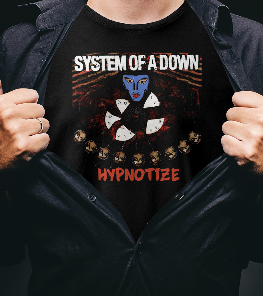 System Of A Down Hypnotize Face Clock T-Shirt