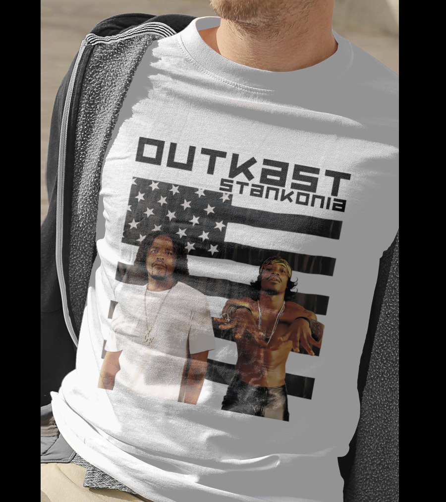 Outkast Stankonia American Flag Photo T-Shirt