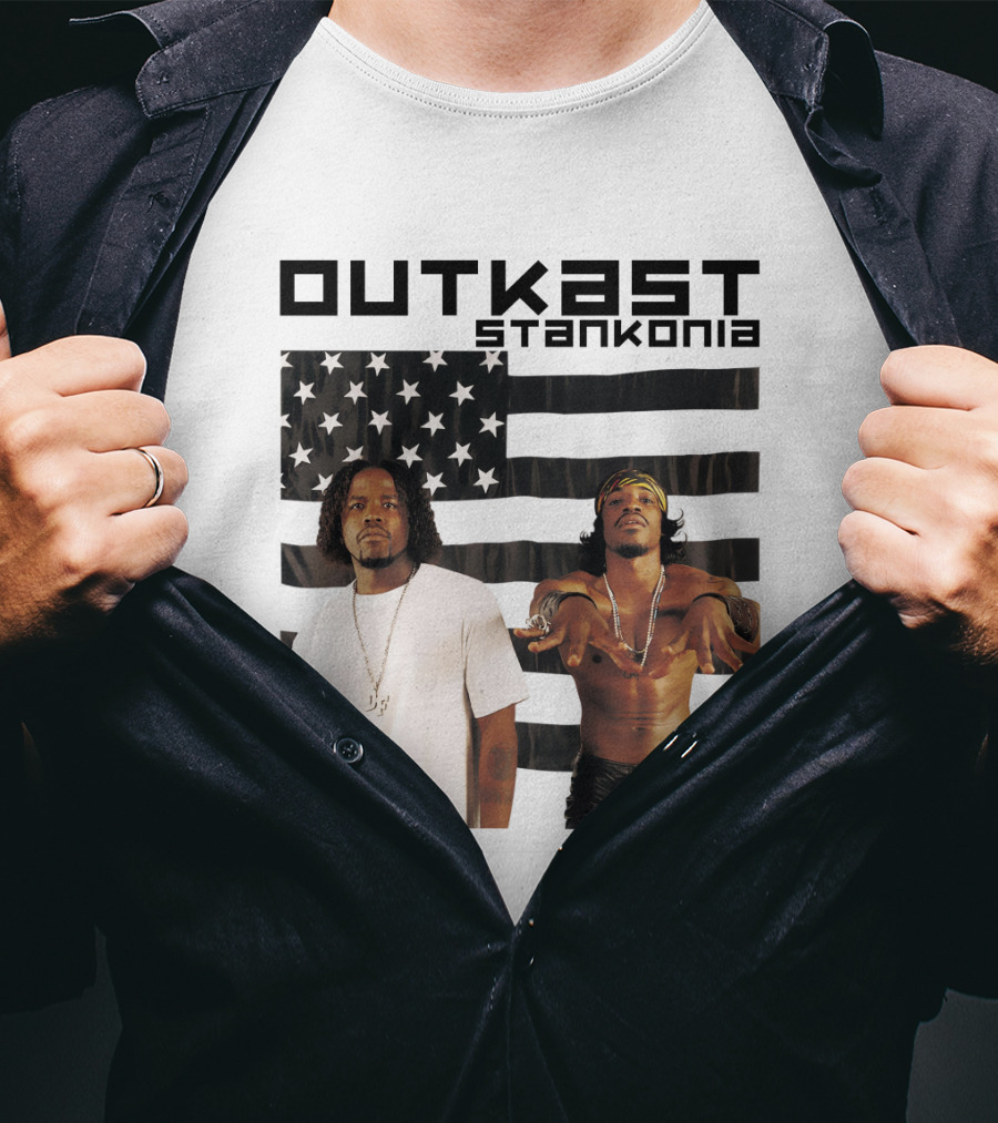 Outkast Stankonia American Flag Photo T-Shirt