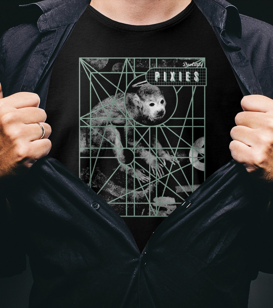 Pixies Geometric Abstract Lines And Circles T-Shirt