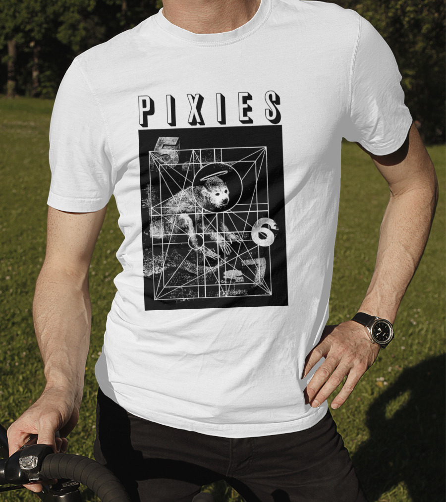 Pixies Geometric Monkey Design 567 T-Shirt