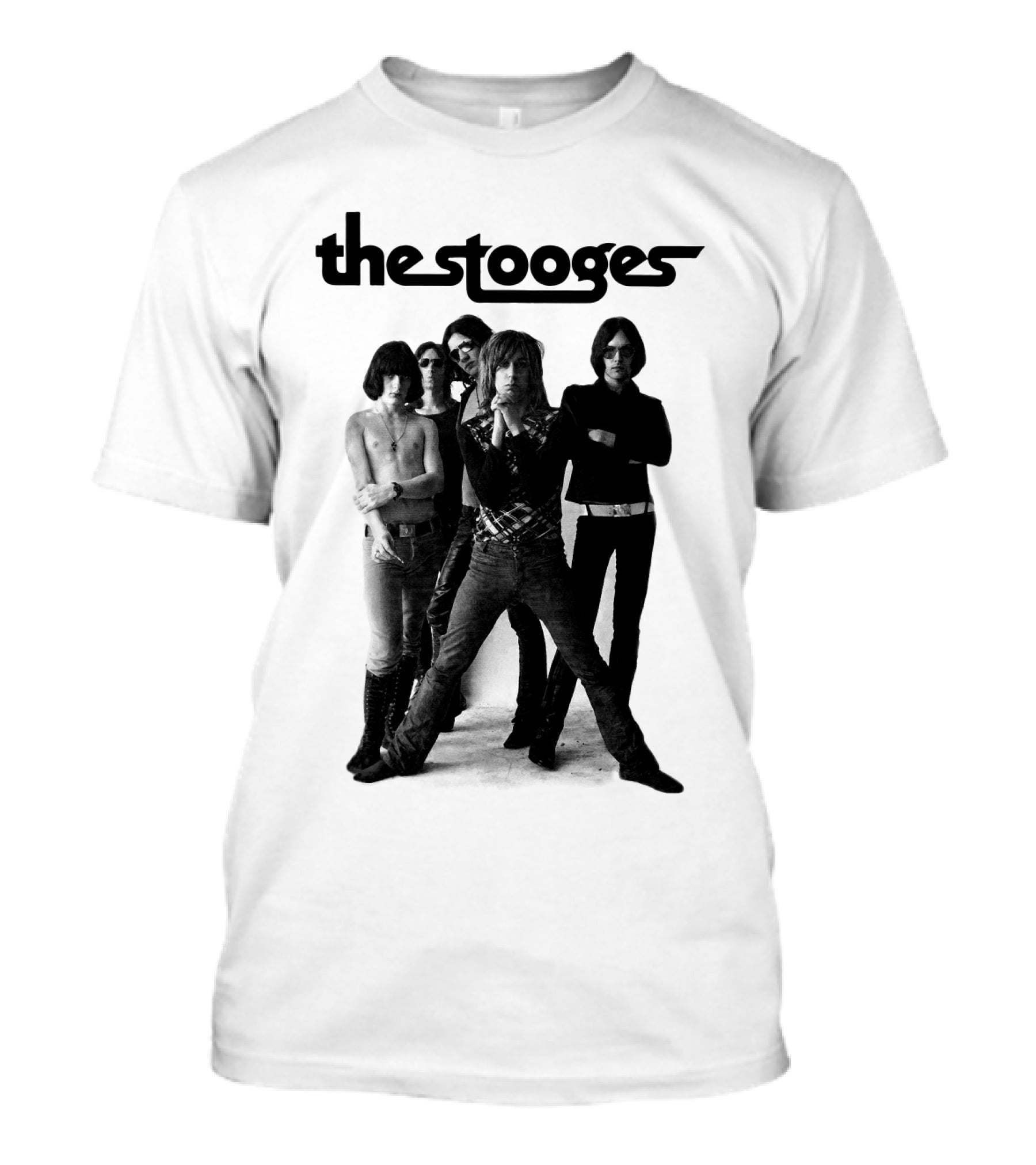 Thestooges Band Classic Black And White Photo T-Shirt