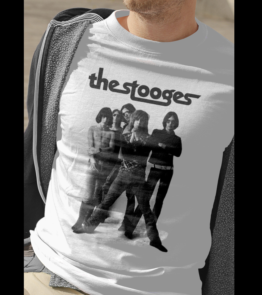 Thestooges Band Classic Black And White Photo T-Shirt