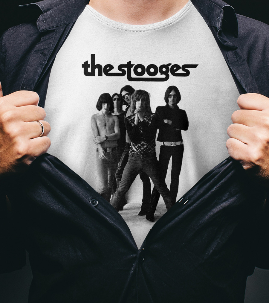 Thestooges Band Classic Black And White Photo T-Shirt