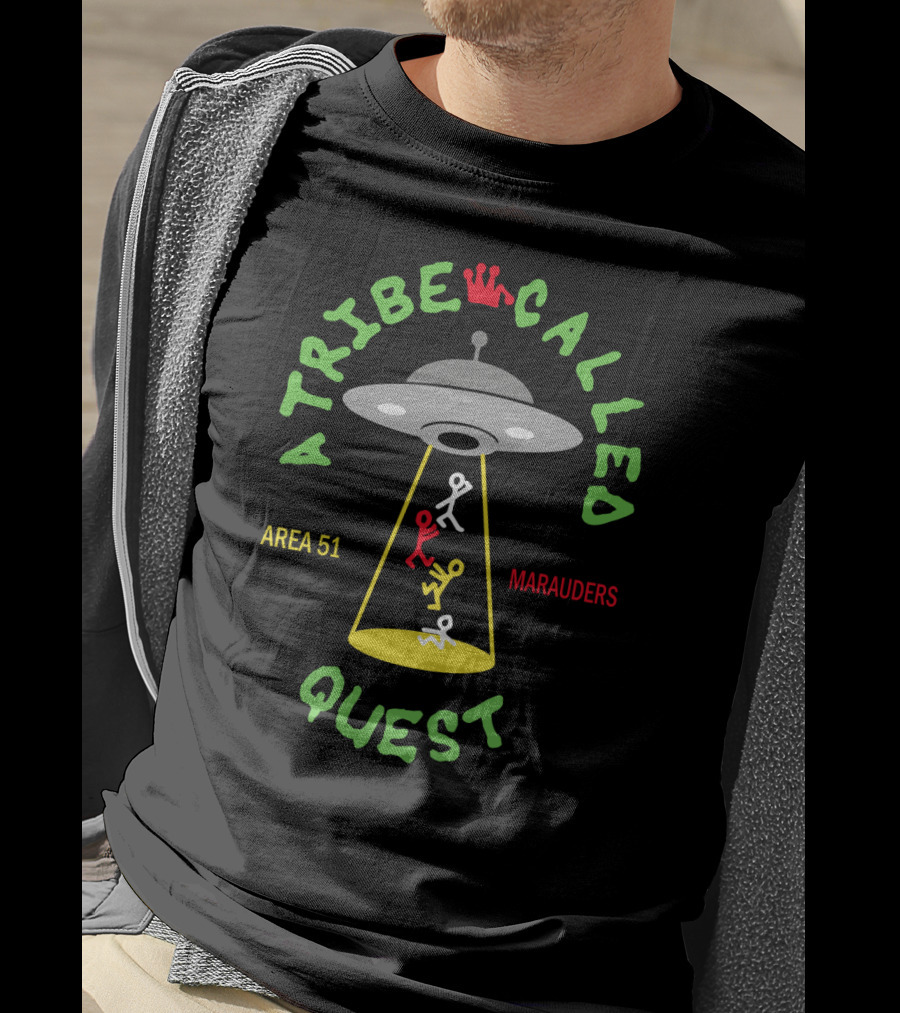 A Tribe Called Quest Area 51 Marauders Ufo Crown Iconic References T-Shirt