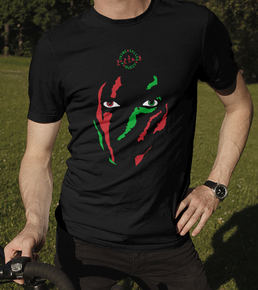 A Tribe Called Quest Red Green Black Face T-Shirt