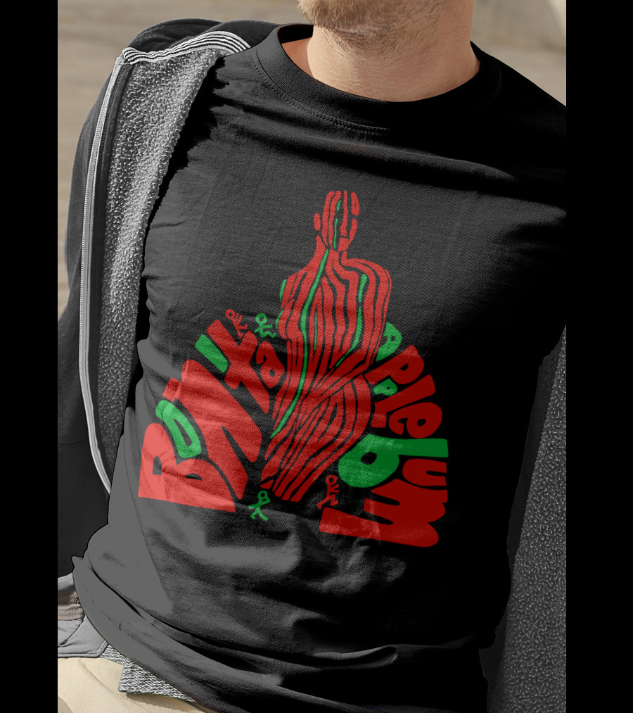 Atcq Bonita Applebum Red Green Figure T-Shirt