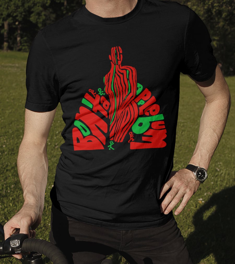 Atcq Bonita Applebum Red Green Figure T-Shirt