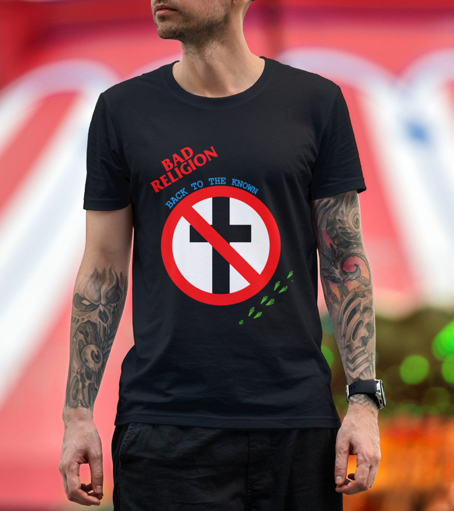 Bad Religion Back To The Known Crossed Out Cross T-Shirt
