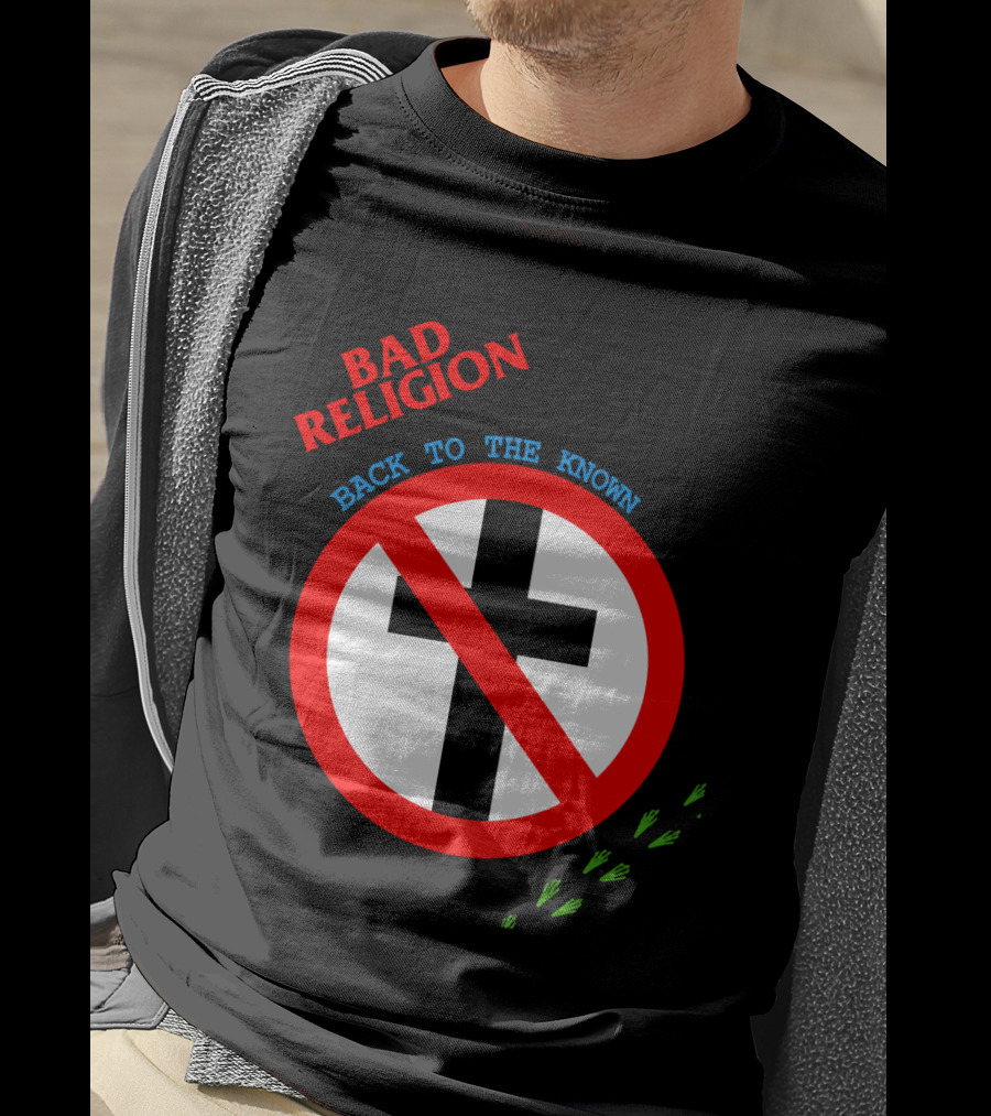 Bad Religion Back To The Known Crossed Out Cross T-Shirt