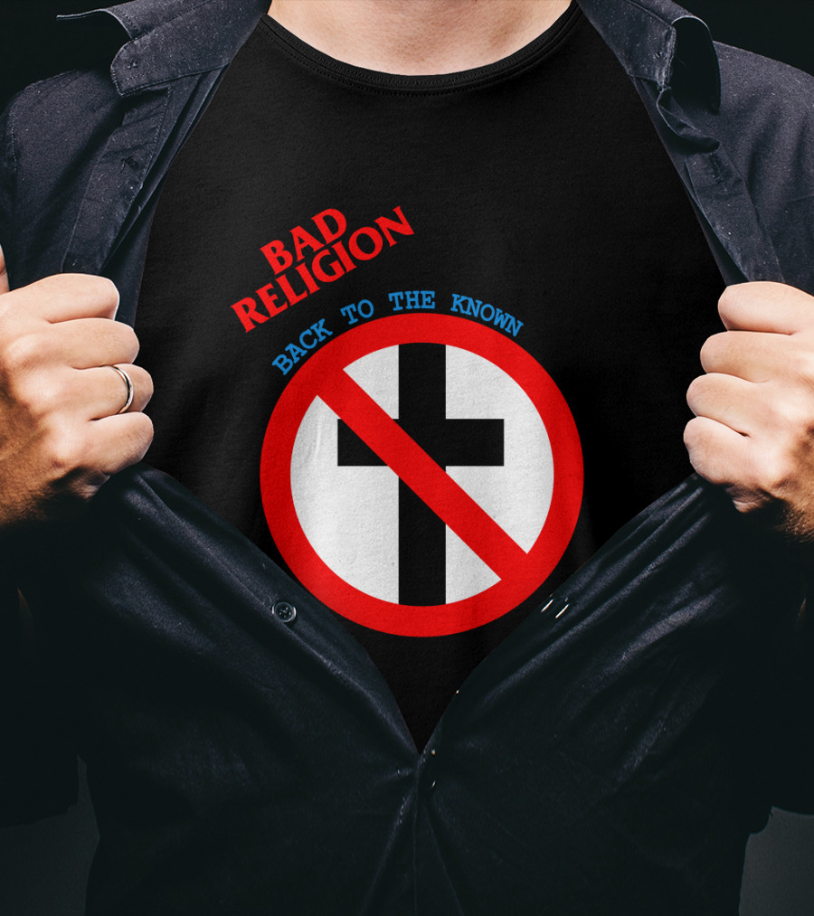 Bad Religion Back To The Known Crossed Out Cross T-Shirt