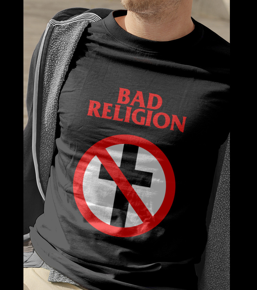 Bad Religion No Cross Symbol Iconic Punk Band T-Shirt