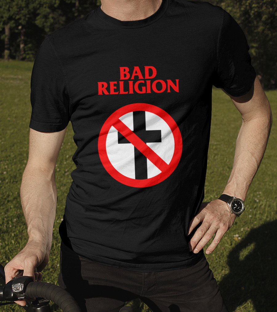 Bad Religion No Cross Symbol Iconic Punk Band T-Shirt