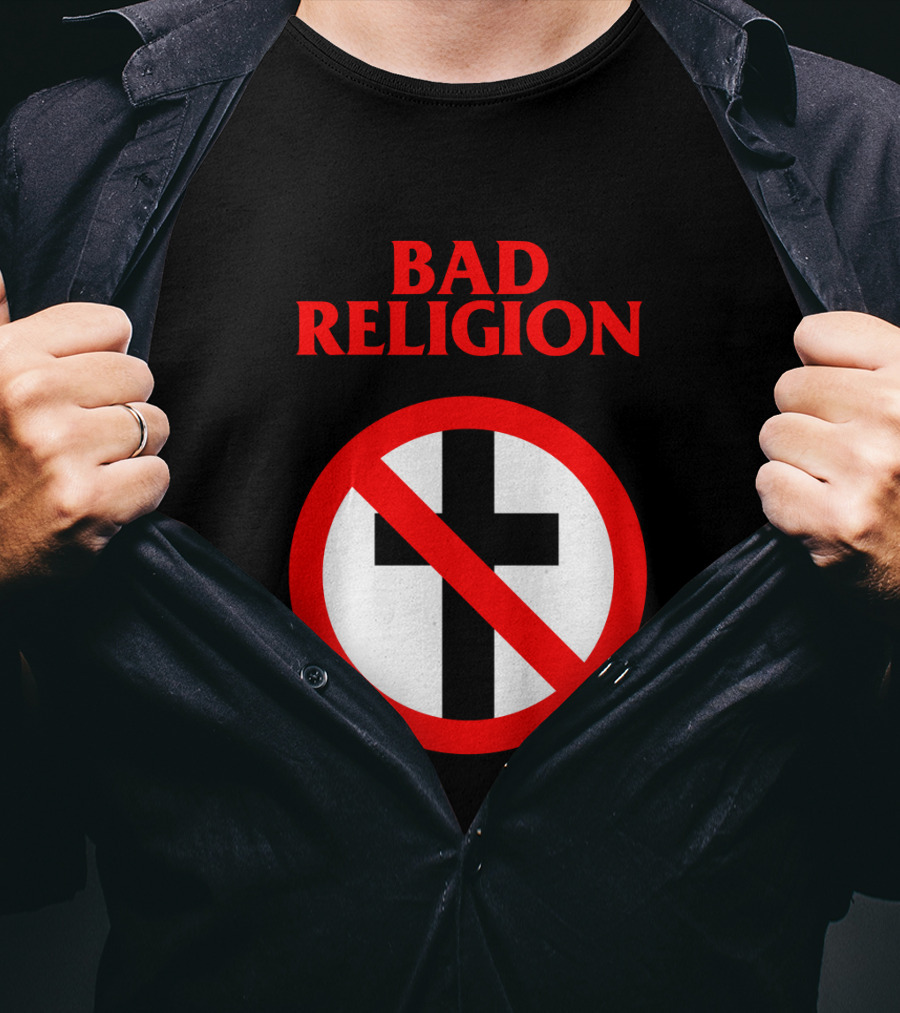 Bad Religion No Cross Symbol Iconic Punk Band T-Shirt