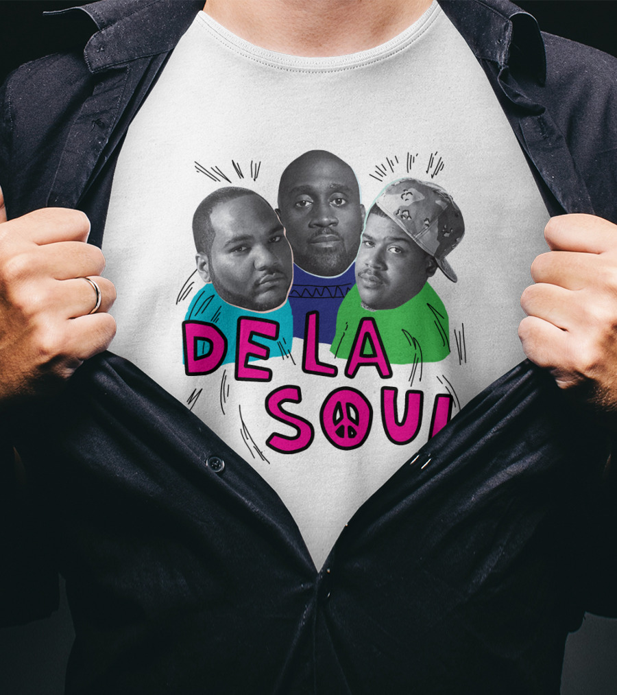 De La Soul Trio Portrait With Peace T-Shirt