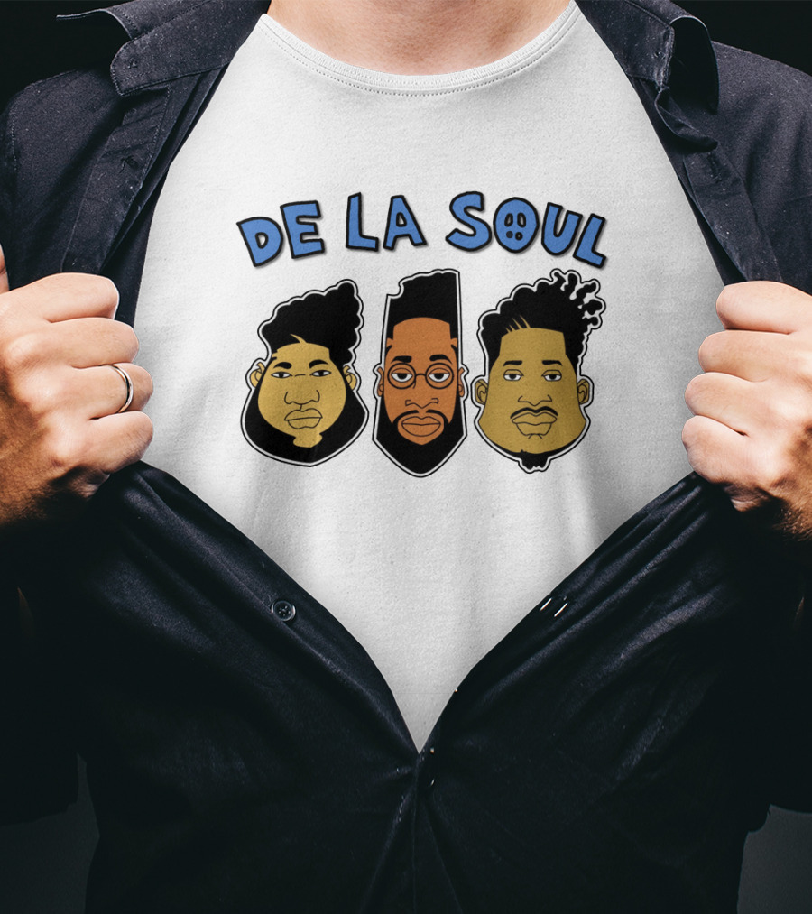De La Soul Cartoon Faces Trio T-Shirt