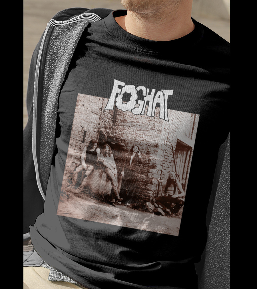 Foghat Band Vintage Wall Background Retro Photo T-Shirt