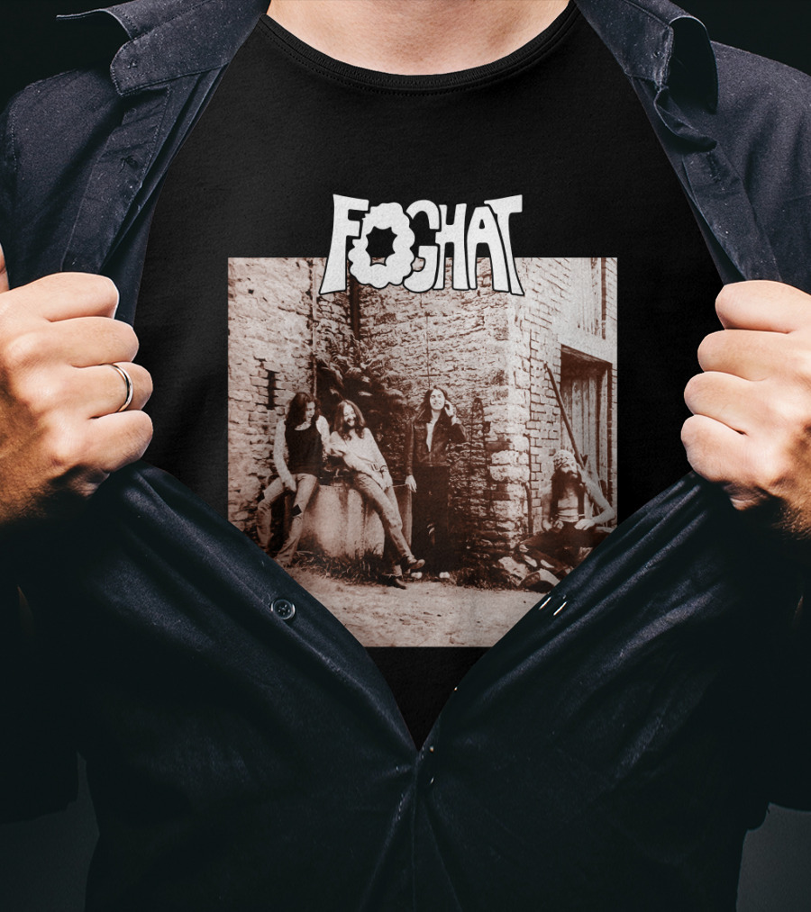 Foghat Band Vintage Wall Background Retro Photo T-Shirt