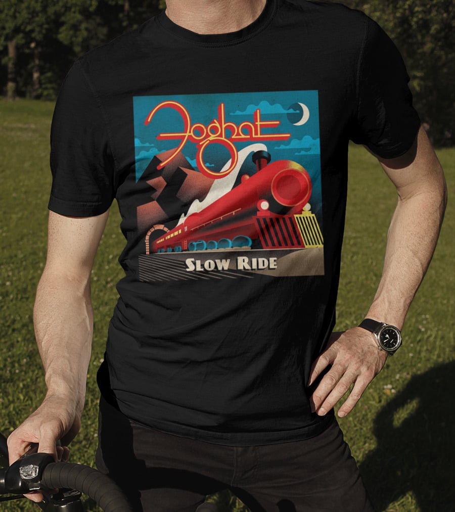 Foghat Slow Ride Retro Train T-Shirt