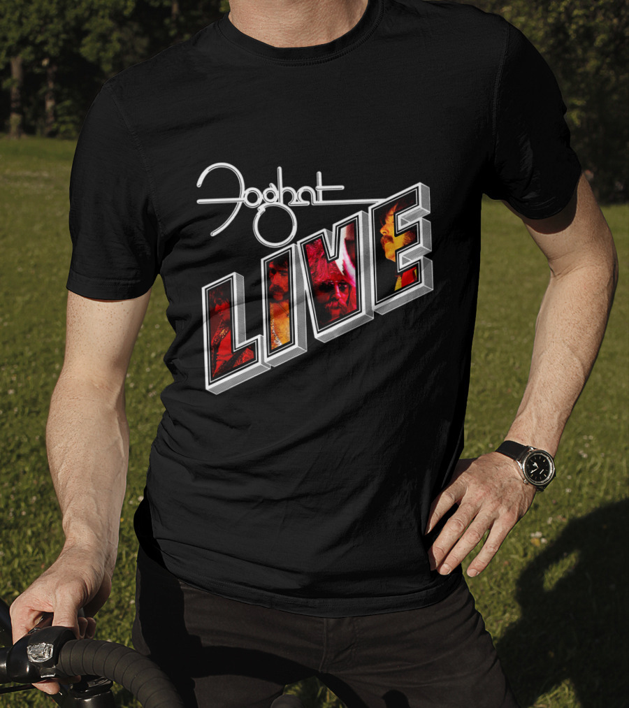 Foghat Live Album Cover Vintage Style T-Shirt
