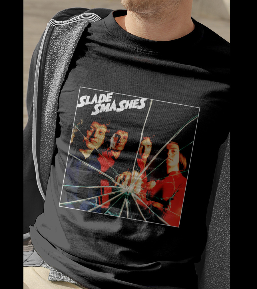 Slade Smashes Album Cover Shattered Glass Art T-Shirt