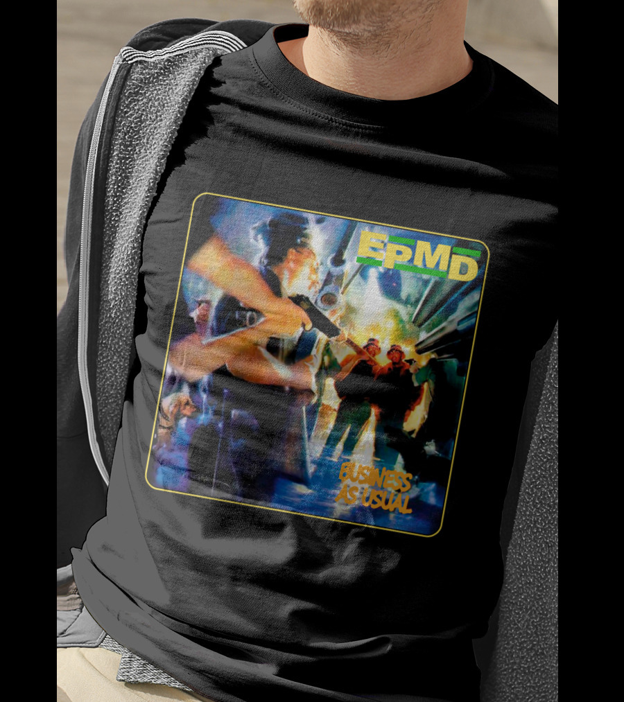 Epmd Business As Usual 8 Album Cover T-Shirt