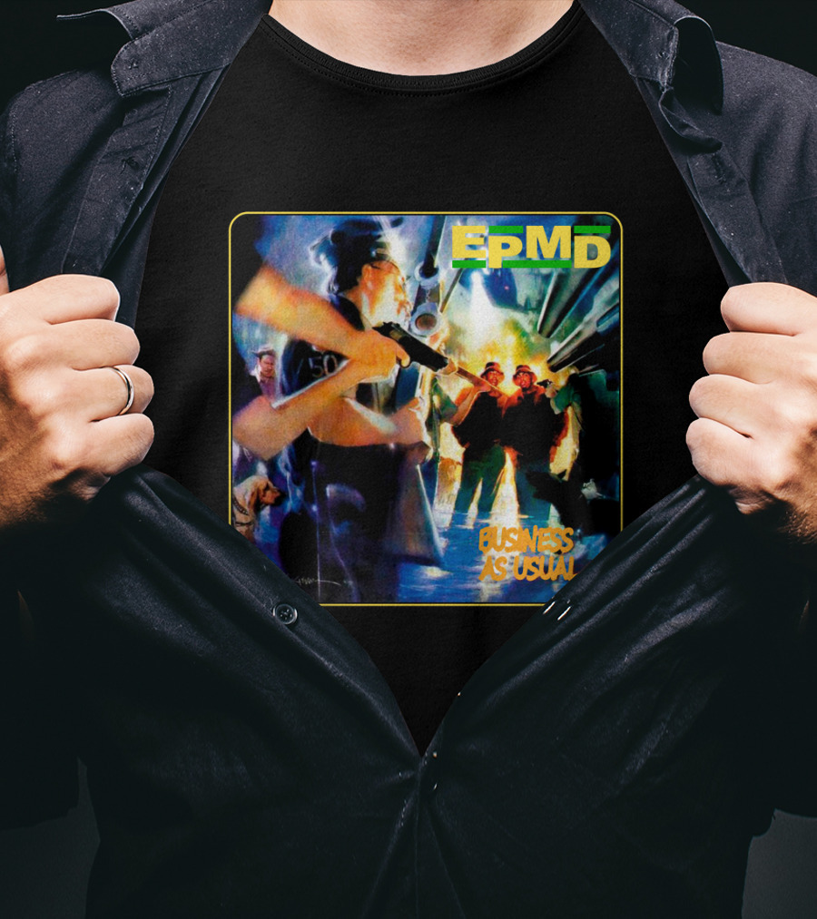 Epmd Business As Usual 8 Album Cover T-Shirt