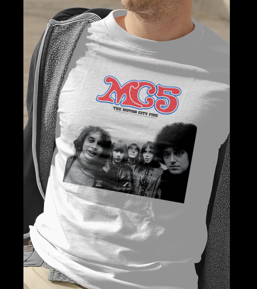 Mc5 The Motor City Five Band Retro Group Photo T-Shirt