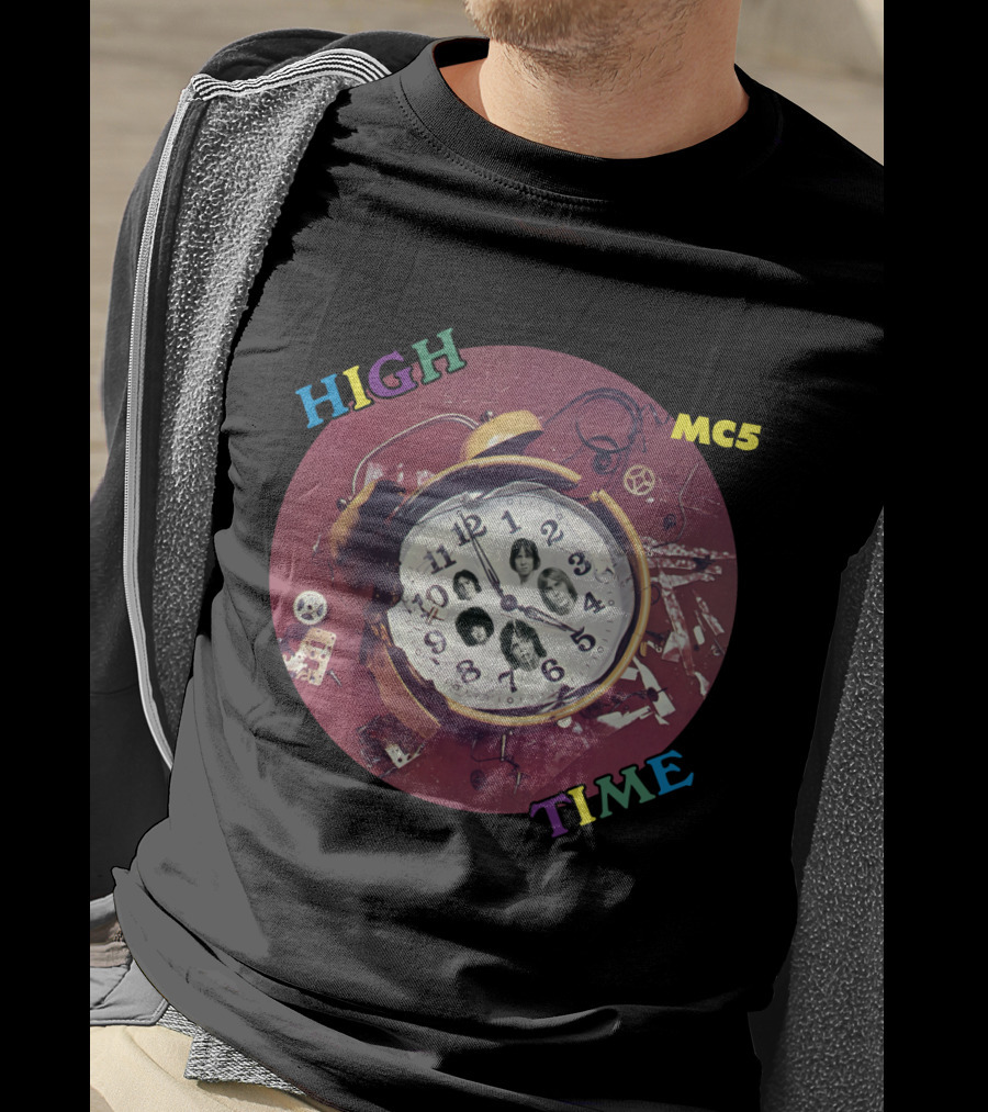 Mc5 High Time Alarm Clock Collage T-Shirt
