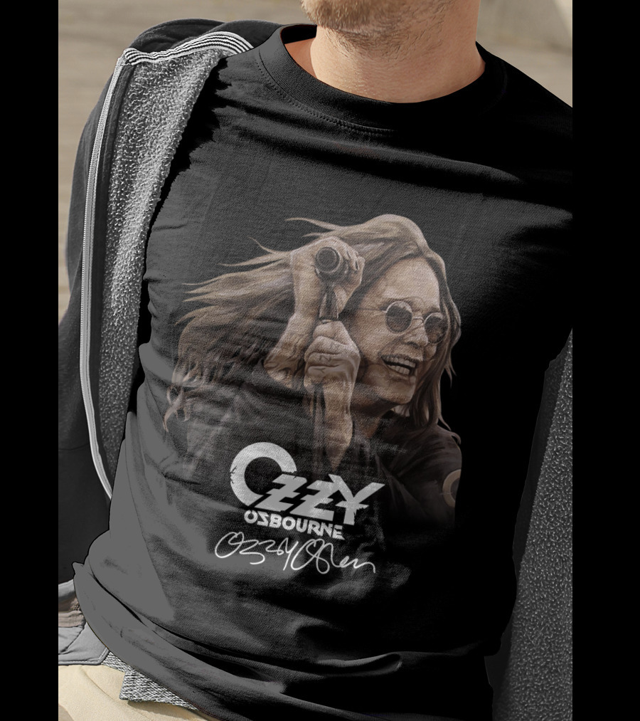 Ozzy Osbourne 20 Portrait With Signature T-Shirt