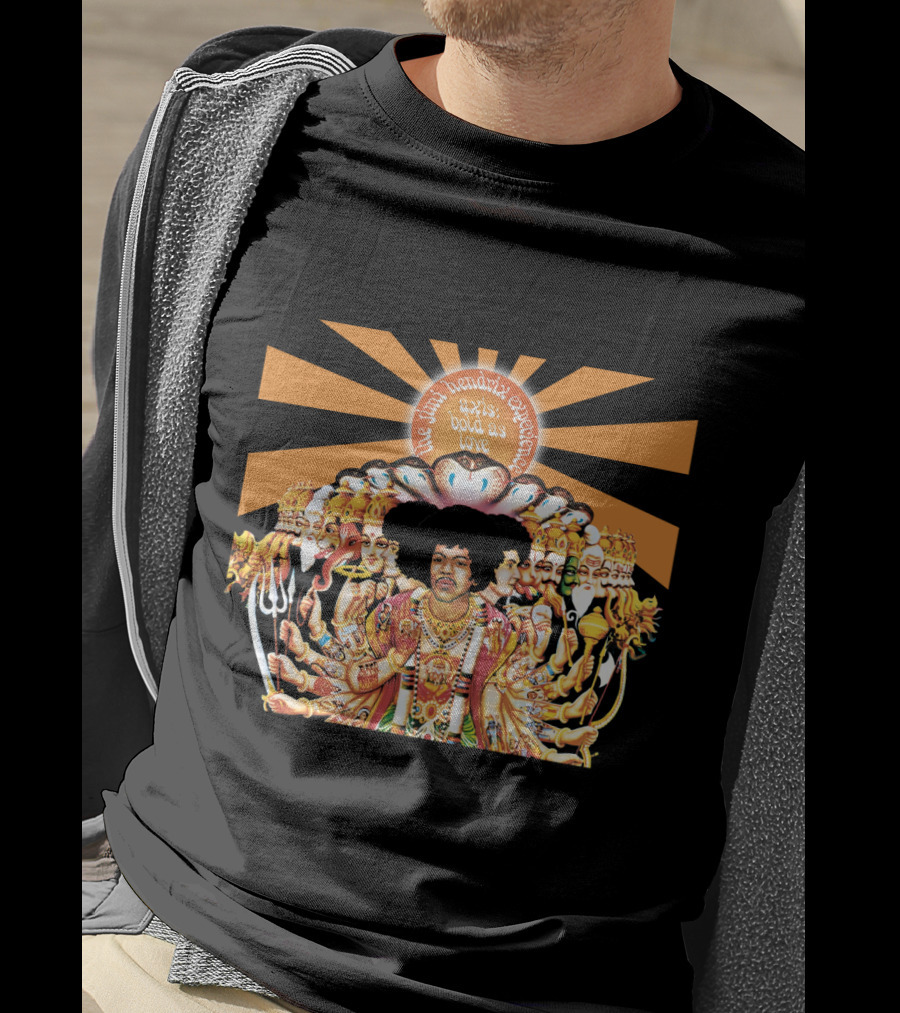 The Jimi Hendrix Experience Axis Bold As Love Psychedelic Sunburst T-Shirt