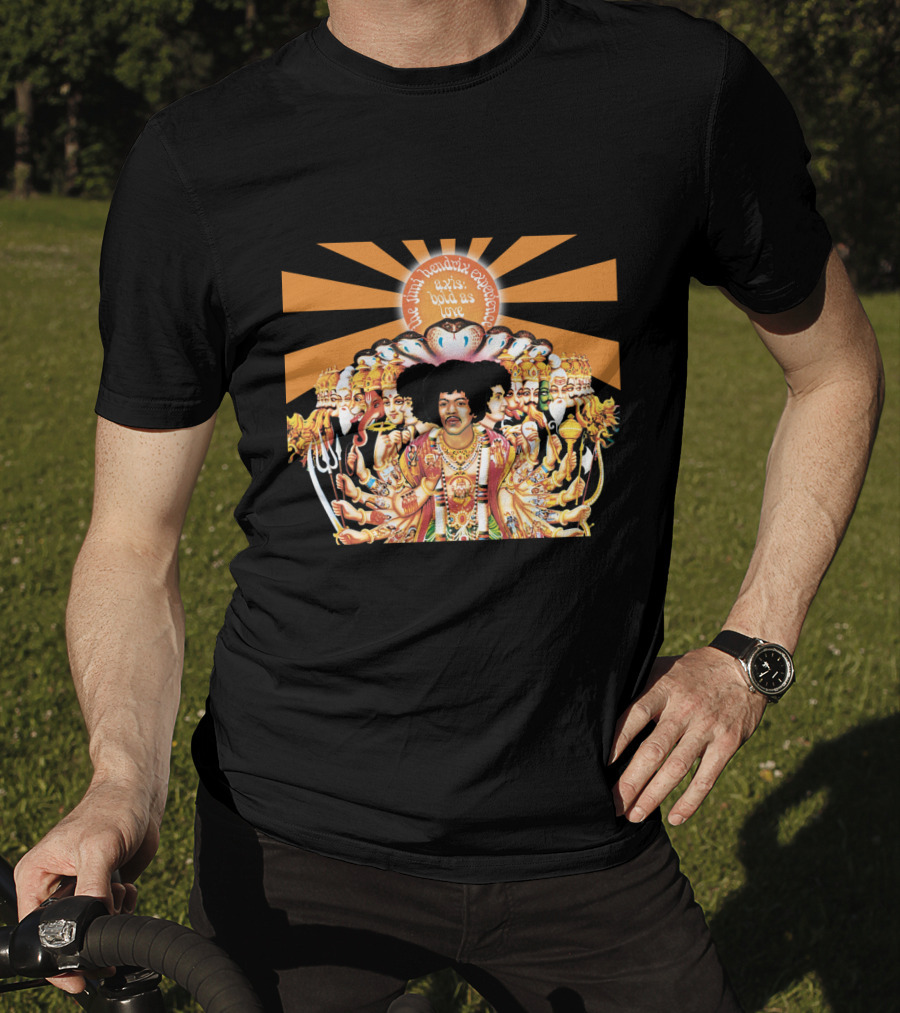 The Jimi Hendrix Experience Axis Bold As Love Psychedelic Sunburst T-Shirt