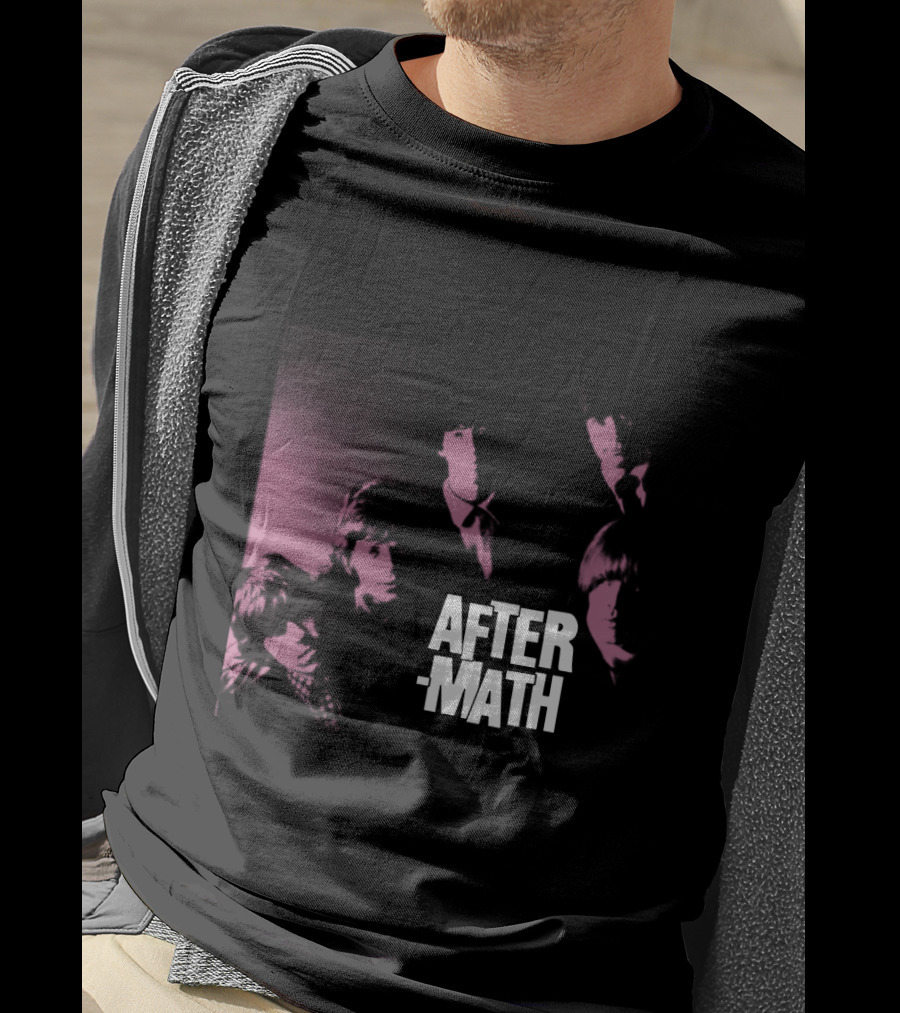 Rolling Stones Aftermath Band Photo Pink 60S Style T-Shirt