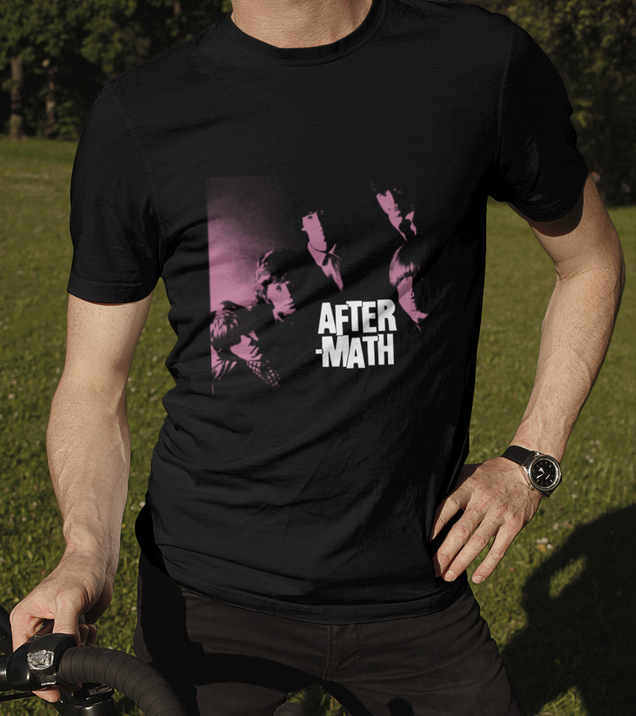 Rolling Stones Aftermath Band Photo Pink 60S Style T-Shirt