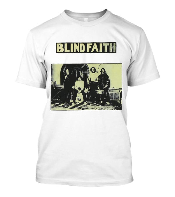 Blind Faith Band Photo Classic Black And White Image T-Shirt